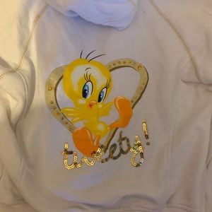 Vintage lot 29 tweety zip up hoodie